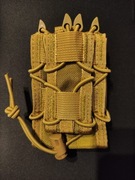 Ładownica MOLLE na 2 magazynki: 1 pistoletowy + 1 karabinowy KHAKI