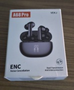 Słuchawki Bezprzewodowe TWS Dokanałowe A68 PRO Enc BT 5.3 IPX7