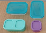 Pojemniki na żywność 2 szt Fredo fresh Keeper 0,5 l + 2 szt kolor