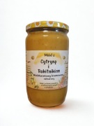 Miód WIELOKWIATOWY Kremowany z ROKITNIKIEM i CYTRYNĄ liofilizowanym 900g!