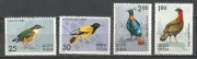 Indie 1975 Mi 625-628 ptaki**czyste