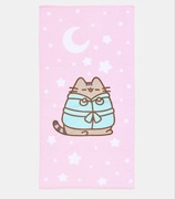Ręcznik świąteczny Pusheen różowy 70x140cm