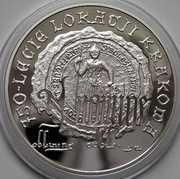 Polska 10 złotych 2007 - Lokacja Krakowa - srebro - stan menniczy