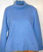 Sempre. Niebieski kaszmirowy sweter  38/40
