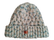 Cieplutka zimowa Czapka beanie  szydełkowa Rękodzieło Alpaca i wełna