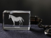 Lipizzan brelok sześcienny ŚWIECĄCY Koń