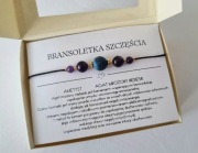 Bransoletka agat i ametyst