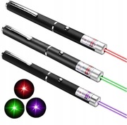 Zestaw 3 Wskaźników Laserowych Czerwony,Zielony,Fioletowy