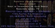 NON-LADDER RESURRECTED ROTW PERF 70% COLD RUPTURE SUNDER DIABLO 2 PC