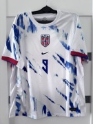 Wyjazdowa koszulka reprezentacji Norwegii 2024 HAALAND 9