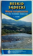 MAPA TURYSTYCZNA - BESKID SĄDECKI 1998