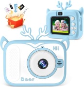 Aparat fotograficzny dla dzieci, cyfrowy, 40Mp 1080p HD, karta SD 32Gb,