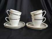 Porcelanowe filiżanki Ćmielów 4 x duo stara porcelana prl vintage 