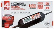 Prostownik automatyczny (10 stopniowy) 6/12V 4A DIGITAL z testerem 4Car