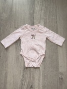 Body długi rękawek jasno różowe miś So Cute r62