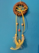 Brązowo-żółty łapacz snów