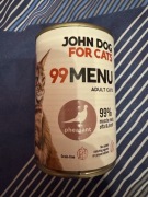 Karma mokra dla kota John Dog 99 Menu Bażant