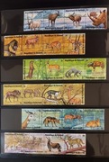 !!! BURUNDI  FAUNA  AFRYKI 6pasków x4szt...KOMPLET KASOWANE*!!!
