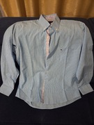 Koszula męska Tommy hilfiger M turkusowa  fit