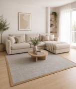 Dywan Lorens 160 x 230 Jotex wiskoza szary boho skandi jutowy