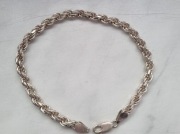 Bransoleta, łańcuszek srebro 325  waga 16 gr