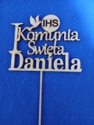 Topper komunia święta z dowolnym imieniem