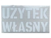 Naklejka UŻYTEK WŁASNY na klasyka Żuk Nysa Tarpan Ursus Traktor PRL