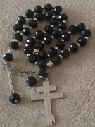 Piękny Różaniec Czotki Naszyjnik z JEROZOLIMY. Pamiątka z Ziemi Świętej. 