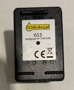 HP WKŁAD TUSZ GŁOWICA 653 BLACK ZAMIENNIK PUSTY 