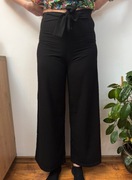 Szerokie spodnie z paskiem szwedy dzwony eleganckie Anna Field Petite 34 XS