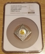 5zł klipa 250 rocznica mennicy ngc pf70