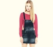 NOWA MINI SPÓDNICZKA OGRODNICZKA JEANS BERSHKA 34 