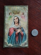 Przedwojenny obrazek święty Matka Boska