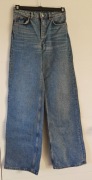 Monki Jeans spodnie szerokie nogawki r 25