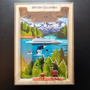 Kolumbia Brytyjska, Kanada Shadebox (ręcznie robione)