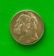 Srebrna moneta Piłsudski 5zł 1935 rok bardzo dobry stan