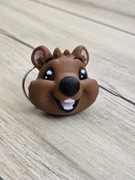 Uśmiechniety Quokka Brelok 2w1 - Magnes na Lodówkę! 3D - Druk3d Keychain 