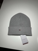 Tommy Hilfiger szara czapka dziecięca jesienno zimowa oryginalna