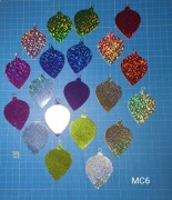 Scrapki Kraków Boże Narodzenie Bombki papier holograficzny 20 szt. (MC6)