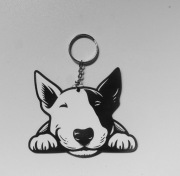 Breloczek do kluczy bulterier 