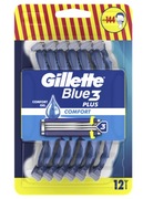 Gillette Blue3 Plus Comfort, maszynki jednorazowe, 12 sztuk