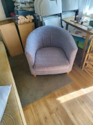 Fotel klubowy czerwony