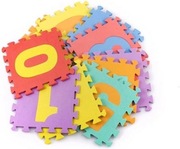 MATA piankowa PUZZLE PIANKOWE mata edukacyjna CYFRY pianka EVA