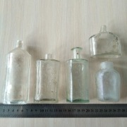 ZESTAW Stara butelka SZKŁO perfumy LUBIN