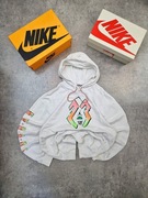 Biała Bluza z kapturem Jordan Nike roz XL bawełna 100% 