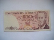 POLSKA Banknot 100 zł 1986 r. Ludwik Waryński seria SD