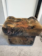 Pufa brązowa ze schowkiem