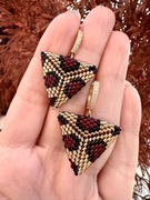 Kolczyki w panterkę hand made