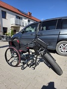 Naped doczepiany do wózka inwalidzkiego aktywnego