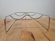 Stojak na wino, metalowy, na dwie butelki  NOWY